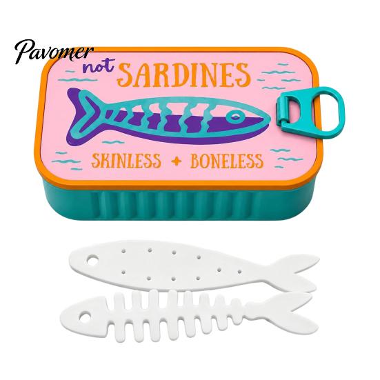 Plastic Jewelry Case Sardine Can Storage Box, Portable Anti-tangle Travel Case, Lightweight Retro Organizer for Necklaces And Earrings