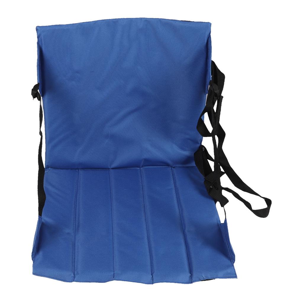 Stadium Seat with Storage Bag Oxford Cloth Blue Comfortable Folding Bleacher Seat for Garden Camping Sporting Events