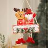 Christmas Decorations Christmas Decorations Santa Claus Snowman Elk Hanging Pendants Ornaments Dolls Festival Scene Decoration