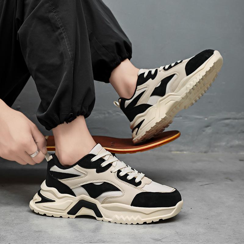 Large size summer breathable student casual dad board shoes niche design sports little white tide shoes
