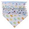 5Pcs Baby Bibs Cotton High Quality Double Layers Burp Cloths Lovely Cartoon Character Animal Bibs