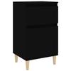 VidaXL Black Bedside Table 40x35x70 Cm 819694