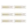 6PCS 77LED G9 Light Bulb 9W Small Ceiling Lamp Bulb 3 Light Color Wall Lamp Bulb for Home