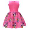 Kinder Mädchen Film POP Rumi Zoey Mira Print Ärmellos Schleife Lässig Party Prinzessin Kleid