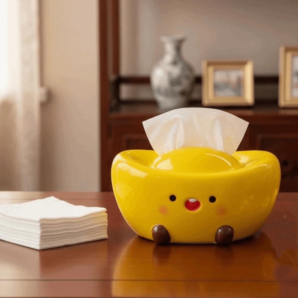 Ceramic Ceramic Tissue Box Reusable Napkin Storage Case Modern Paper Towel Holder Home Decoration