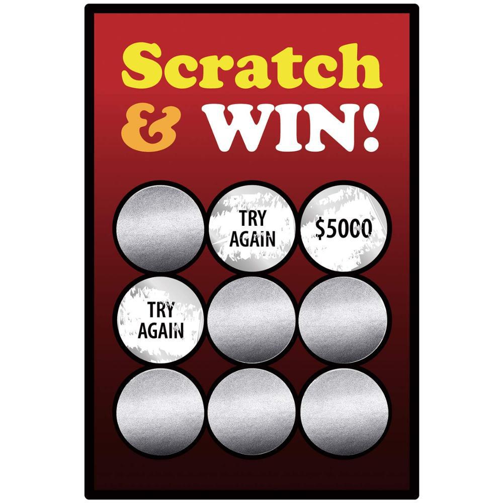 Scratch-off Silver Adhesive Sticker Labels, 300 pcs/roll