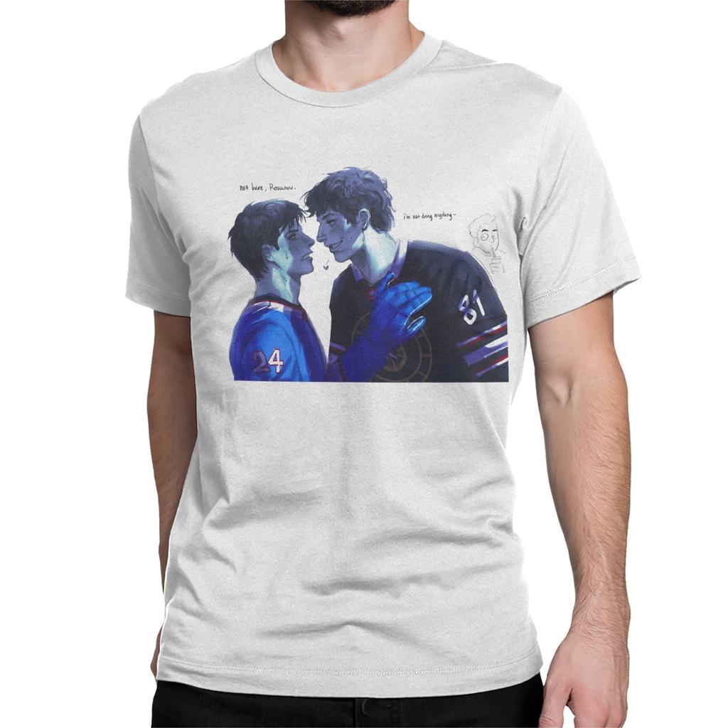 Heated Rivalry Anime Shane Hollander Ilya Rozanov TShirt for Men Women 100 Cotton Tees Short Sleeve T Shirts Summer Clothes