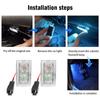 For Tesla Model 3 Model Y S X LED Footwell Light 18 Modes Car Seat Lamp Atmosphere Light Decorative Lamp Interior Accessories