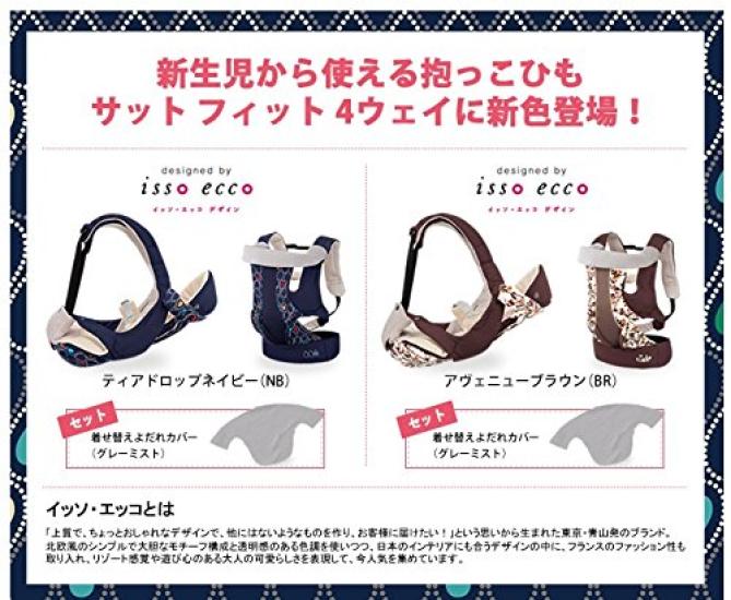 Combi Ninna Nanna Satfit Teardrop Navy with Interchangeable Drool Cover 4-Way SM-D