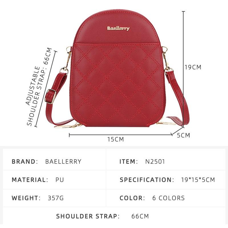 Baellerry Modne damskie torby na ramię, sztuczna skóra, torba typu crossbody, damskie torby na telefon, torebka G617