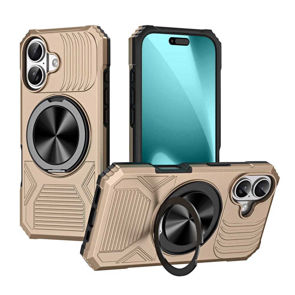 

Dual Layer Armor Magnetic Folding Stand Phone Case For iPhone 16 17 Pro Max Air 15 14 13 12 Non-slip Protector Back Cover Case & Holder&iPhone 14 Plus