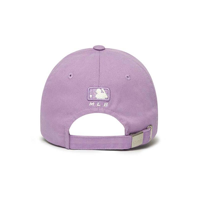 MLB Logo embroidery, cotton, purple cotton, peaked cap, same style for men and women, couple style 3ACP7701N-07PPN