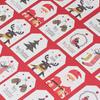 1000PCS Christmas Labels Kraft Tag Paper Hang Tags Party Cards Gift Wrapping Xmas Decoration DIY Wrapping Supplies
