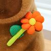 Soft Flower Capybara Plush Toy Brown Capybara Stuffed Doll Funny Capybara Plush Doll  Birthday