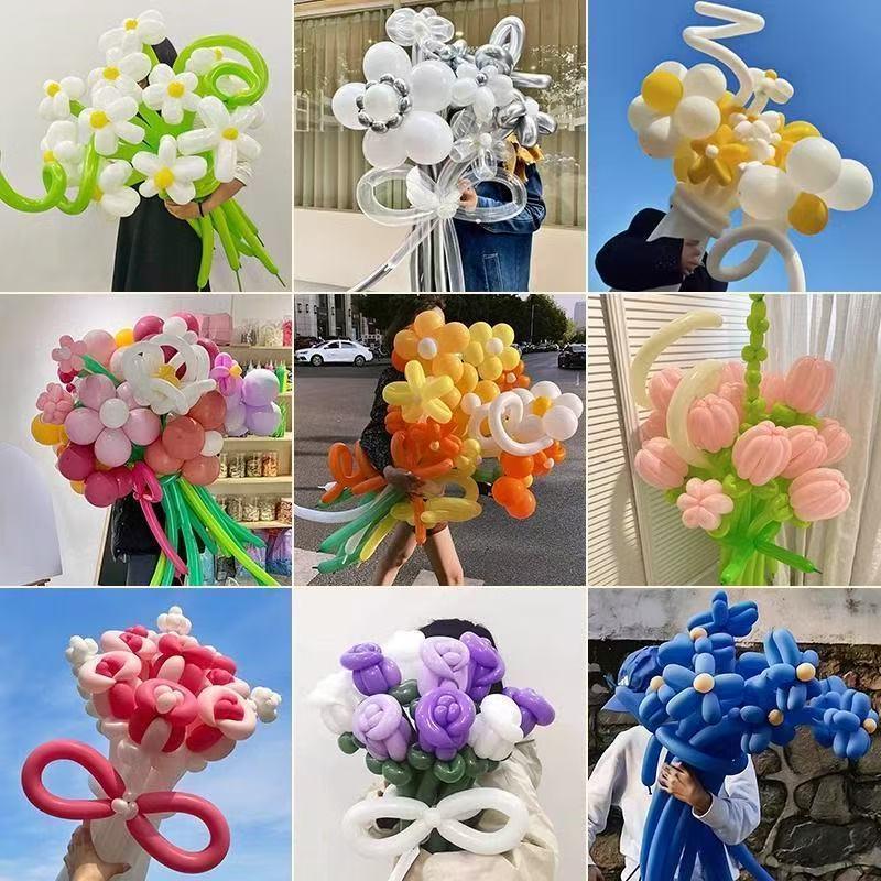 260 Long Balloons: Cute Children’s Cartoon Shapes for Magic Decoration & Weaving Bouquets