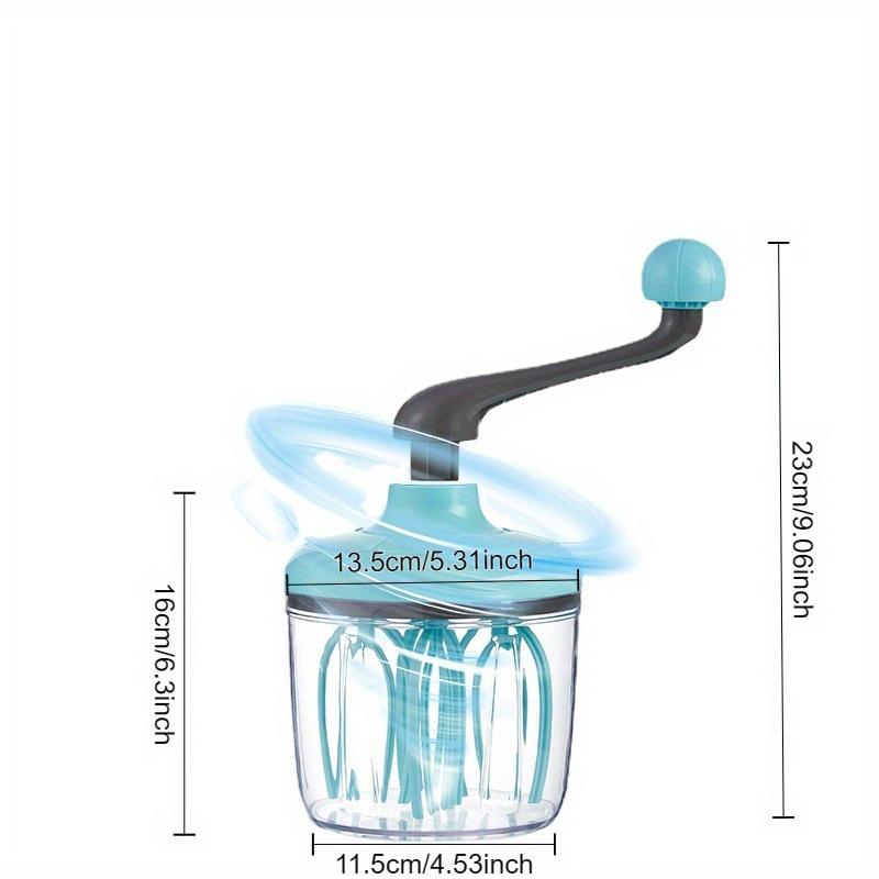 1PC Manual Egg Beaters,Handheld Baking Whisks with Ergonomic Handle, Durable PET Material for Creaming, Mixing, and Fimming