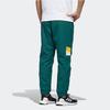 Adidas Double Logo Colorblock Retro Casual Knit Sweatpants Men Bottoms Forest-Green GM4440