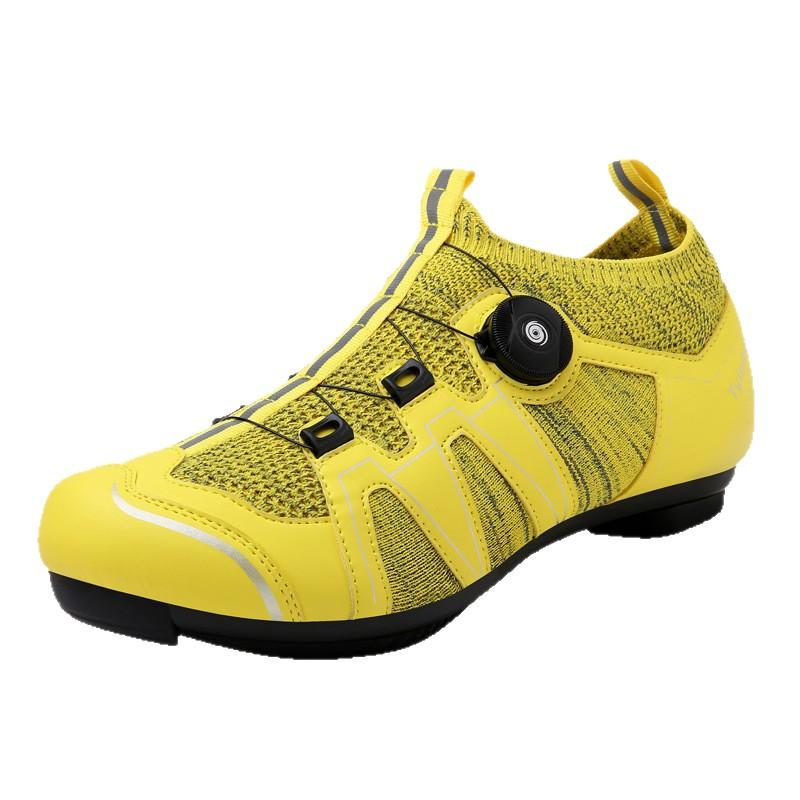 T79 Men's Women's Shoes Cycling Bicycle Rotating Buckle Mountain Lock Highway No Flyknit Mesh Fabric Large Size