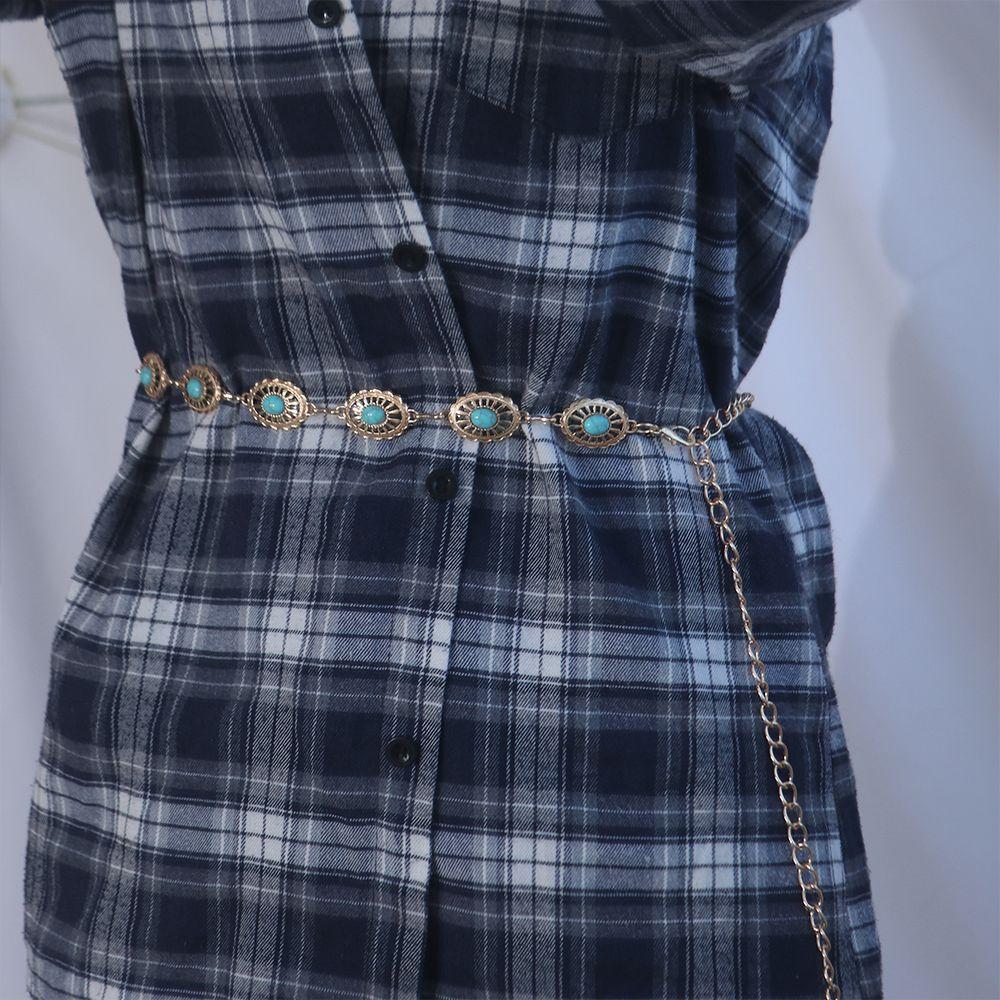 Beach Body Chain All-match Women Belts Metal Belt Bohemian Belts Women Waist Chain Ethnic Style