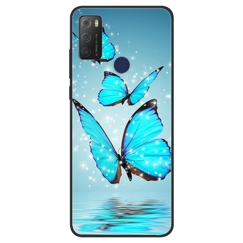 For TCL 20Y Case Girl Cat Flower Soft Silicone Back Wolf Shell for TCL 20E 6125F Fundas Phone Cover For TCL20Y 6156D 20 E Coque