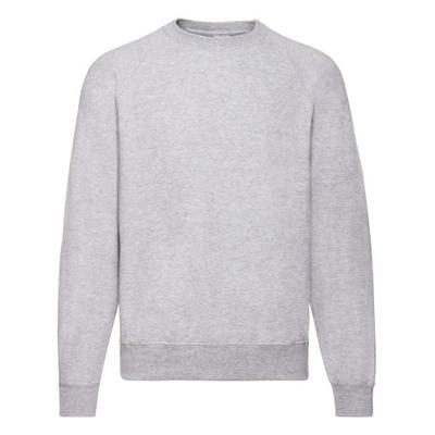 Fruit of the Loom Mens Classic Plain Raglan Sweatshirt