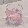 Fluture Sticlă răsucită transparentă Ceașă de apă de frumusețe înaltă Sticlă de bere Suc de uz casnic Pahare de whisky Băutură rece Sticlărie