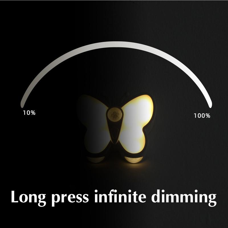 Motion Sensor Cabinet Light Butterfly Night Light With Motion Sensor Usb Rechargeable Energy Efficient Bedside Lamp Soft Glow