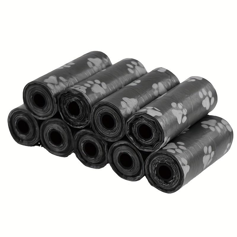 1 Roll Dog Poop Bags with Paw Print Design, Durable Polyethylene Pet Waste Bags, Portable & Easy To Carry, Ideal for Outdoor Cleanu