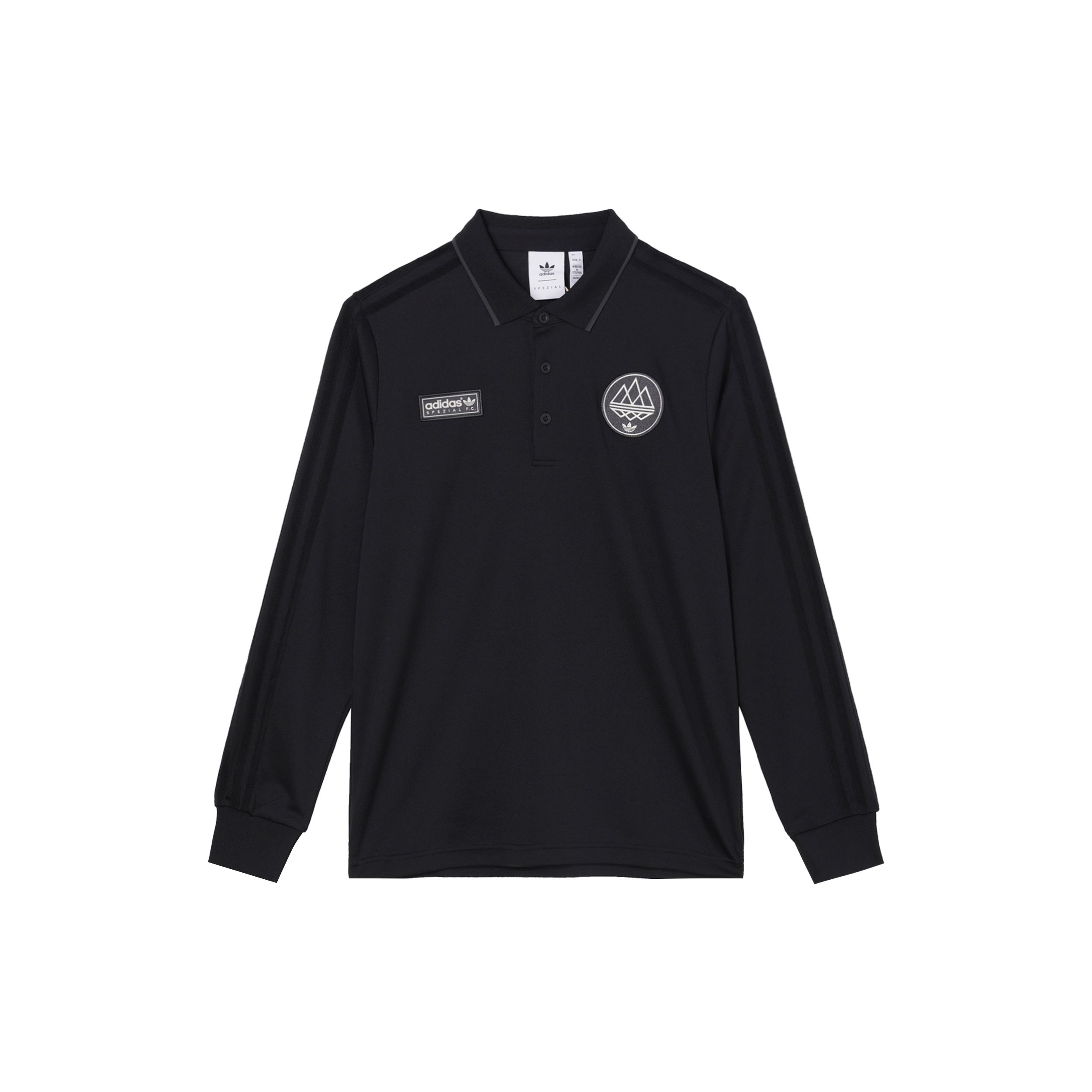 

adidas Spezial FC Поло с длинным рукавом Утилитарный черный Мужские Топы Серый JE6081 2XL