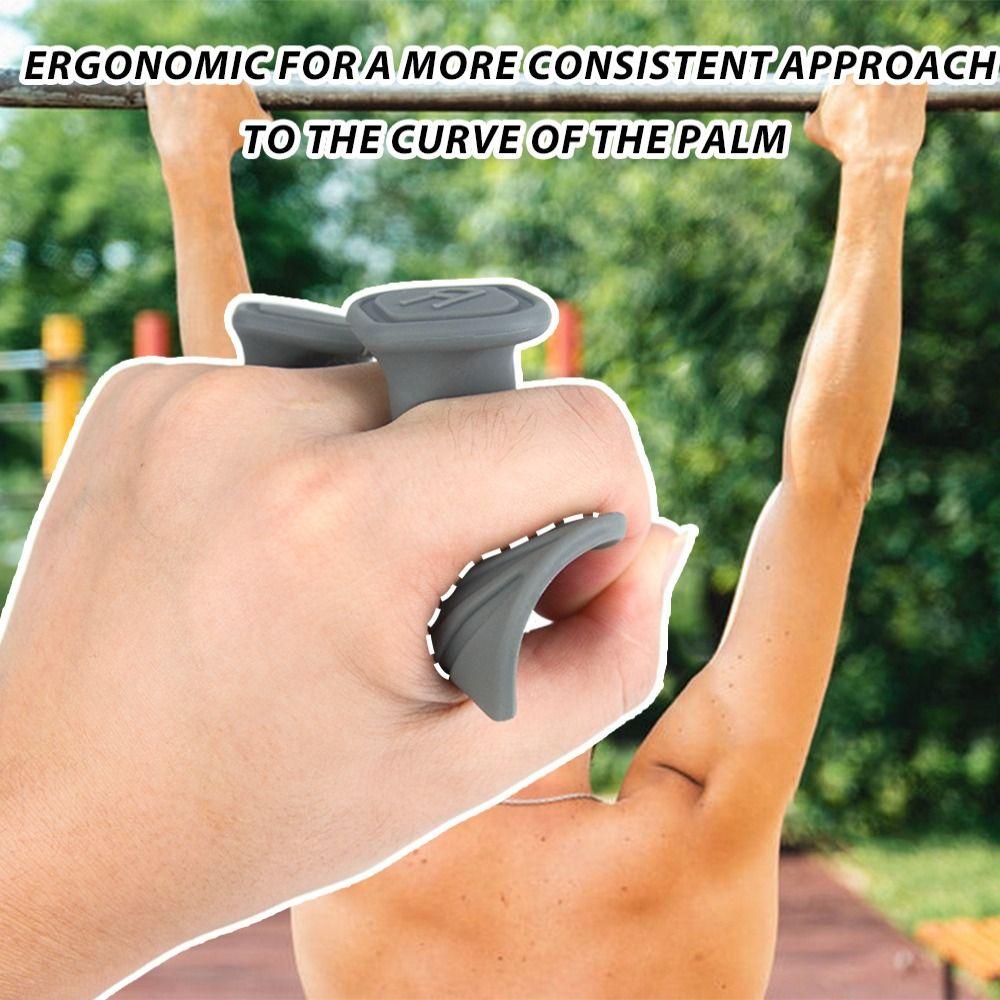 1 Pair Ergonomic Workout Gym Gloves Anti-slip Silicone Palm Grips Weight Lifting Grips Gym/Fitness