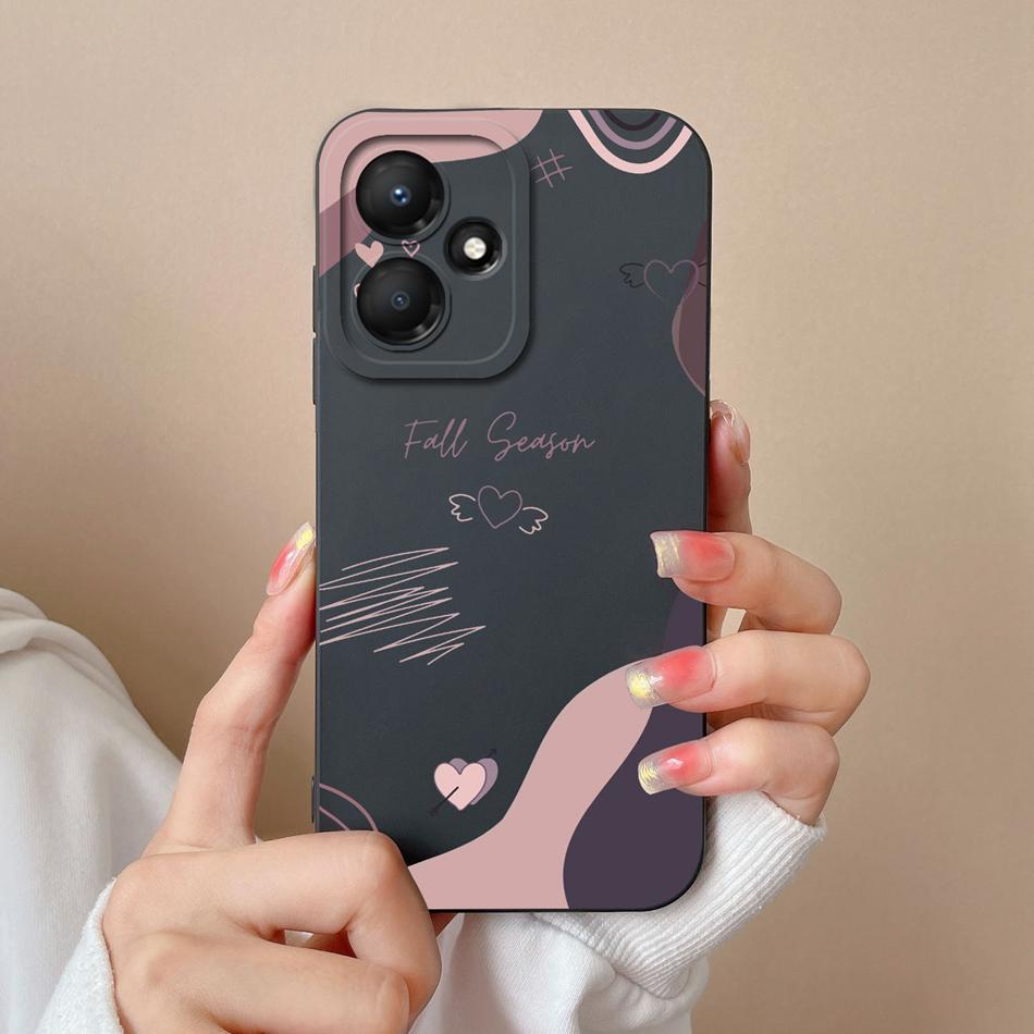 For Infinix Hot 30 Play 30i 4G 5G Phone Case Butterfly Liquid Silicone Camera Protection Back Cover For Infinix Hot30 Funda Capa