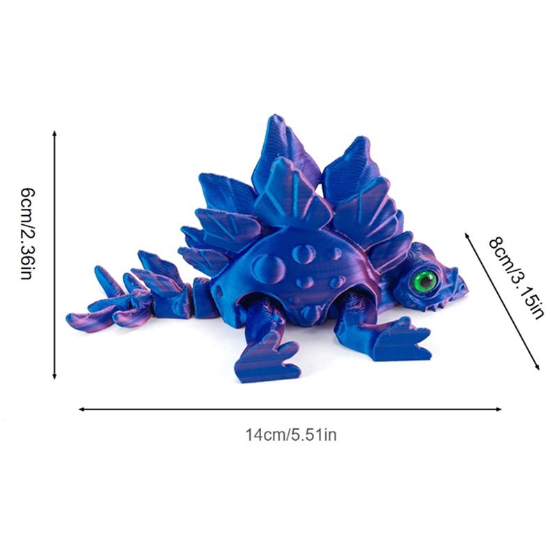 3D Printed Dinosaur Animals Toy Articulated Stegosaurus Mystery  Dinosaur Flexible Toys Flexible Fidget Toy Gift Desk Toy