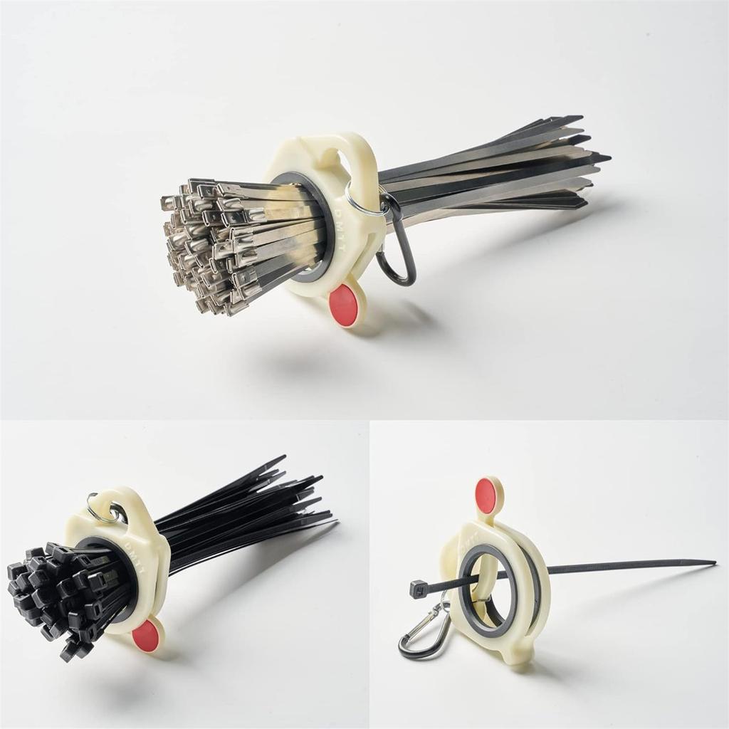 Kabelbinder-Organizer, leichter Kabel-Organizer-Halter aus Kunststoff, wiederverwendbarer Kabelbinder-Spanner, Kabelbinder-Halterungswerkzeug für die Verwaltung von Kabelbindern