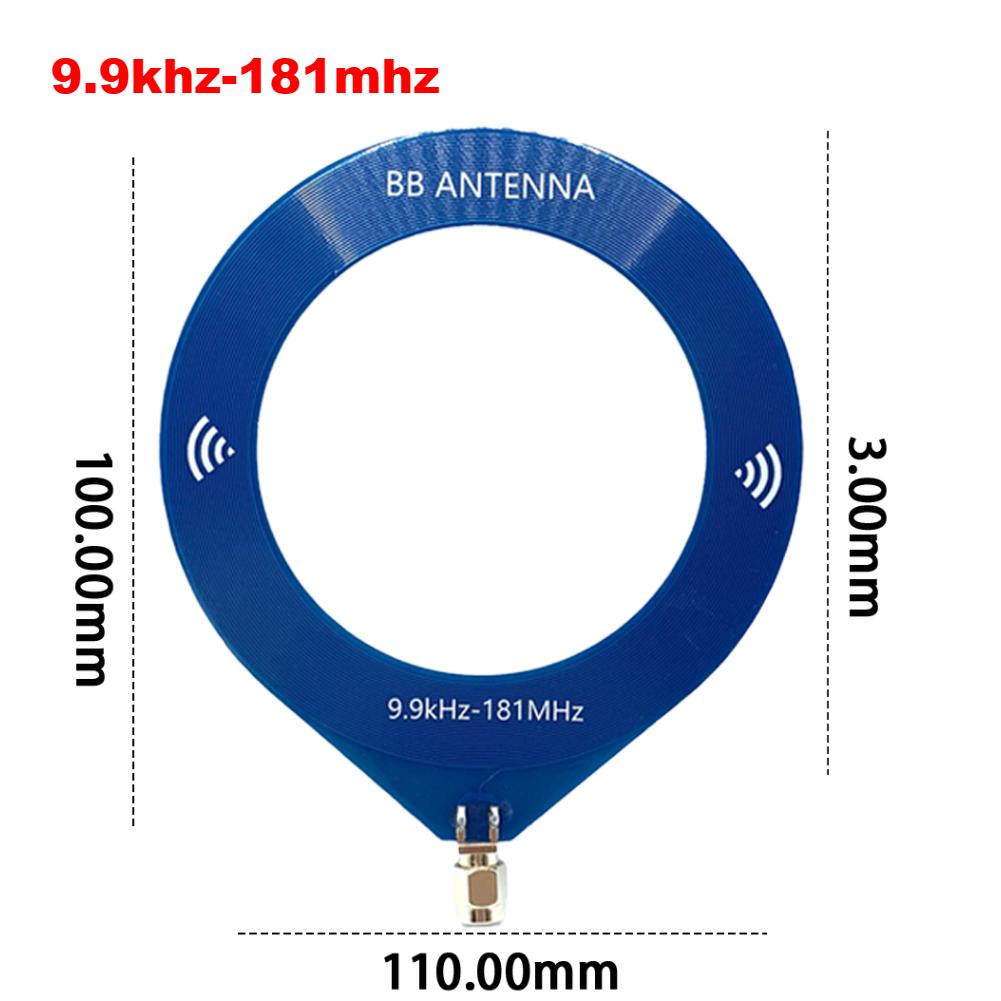 High Impedance Amplifier Circular Antenna 1Hz-300MHz Doughnut Short Wave Antenna 5V 600mA for HackRF One for SDR Walkie Talkie