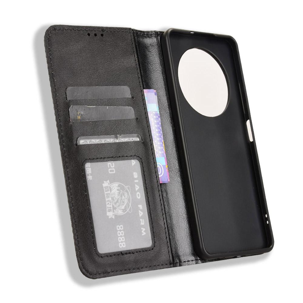 For TECNO Spark 30 4G KL6 Leather Case Wallet Stand Retro Texture Phone Cover