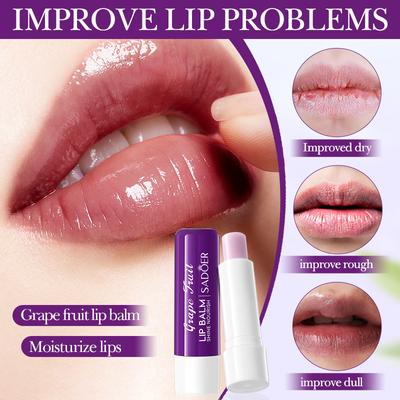 SADOER Grape Hydrating Lip Balm Anti-Cracking Hydrating Lip Balm