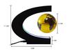 C Shape Magnetic Levitation Floating Globe With Light Rotating World Map Tellurion US EU AU UK Plug Home Office Decoration