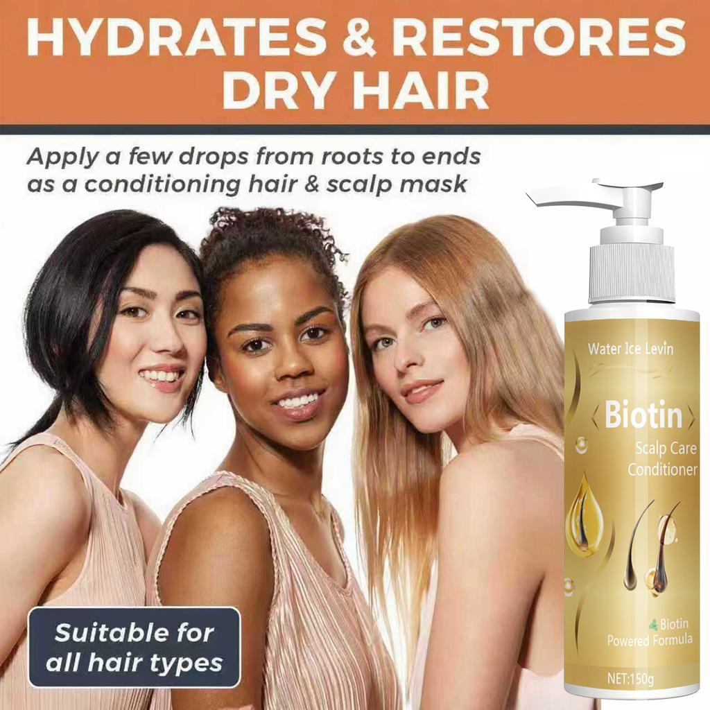 A Biotin Conditioner Containing Collagen and Grape Seed Oil, Which Can Deeply Nourish Hair and Enhance Vitality
