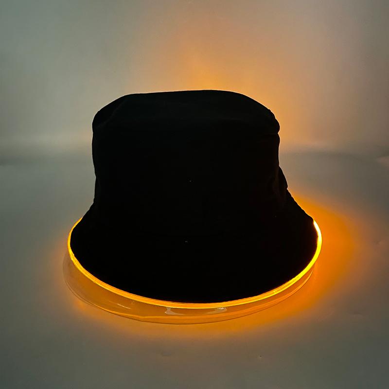 Kreativer Mehrfarbiger 6V LED-Faser-Fischerhut mit vier Funktionen, Mode, Outdoor-Sport, Kostümzubehör oder Performance-Requisiten