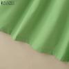 ZANZEA Women Summer Round Neck Casual Short Sleeve Dress