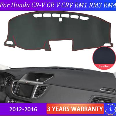 Vysoce kvalitní kožená podložka na ochranu palubní desky a podložka proti oslnění pro Honda CR-V CR V RM1 RM3 RM4 2012-2016 příslušenství