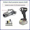 Multi Function Square Drive Adapter for Worx 279 278 Impact Wrench Dual Use Socket Bit