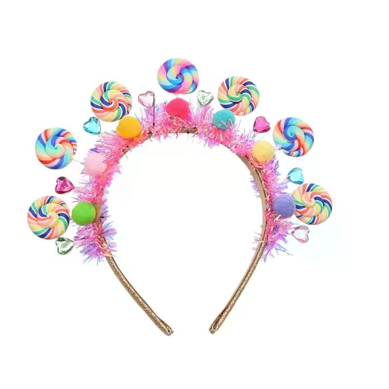 New Cartoon Lollipop Hairband Sweet Candy Hairband Girly Heart Princess Hair Accessories