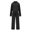 Women 2 Piece Outfits Long Sleeve Crop Hoodies Sweatsuits Casual Pullover Sweatshirts And Long Pants Set with Pockets