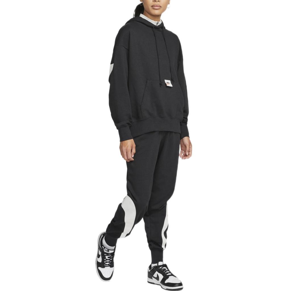 Nike Sweatshirts Women's Black Hooded Moderate Regular DQ6225-010