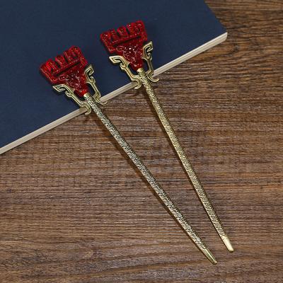 Fengshen Daji Hairpin Hanfu Disc Hair Bronze Hairpin Retro Women's Hairpin Antique Costume Headdress