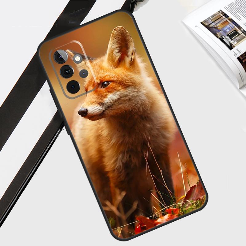 Cute Fox In Autumn Case For Samsung Galaxy A55 A35 A15 A56 A36 A26 A16 A06 A54 A34 A14 A12 A22 A32 A52 A13 A53