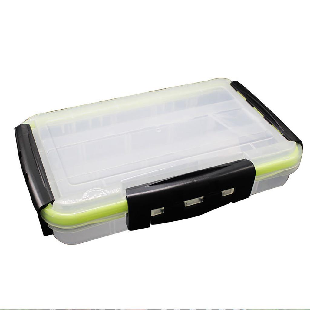 Waterproof Fishing Tackle Box Lure Trays Container With Dividers Plates Fishing Bait Organizer Storage Box
