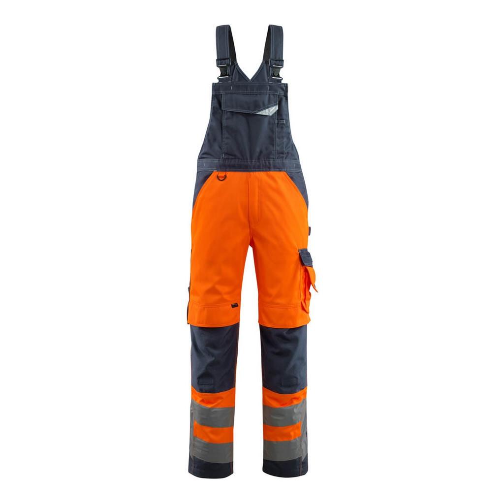 Mascot Mens Newcastle Safe Supreme Hi-Vis Bib And Brace Overall