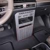 Pour Kia PV5 2025-2026 Conduite à gauche ABS 1 pièce Cache-port de charge rangée avant Garniture 2 pièces Cache-console centrale rangée avant Garniture Accessoires de voiture
